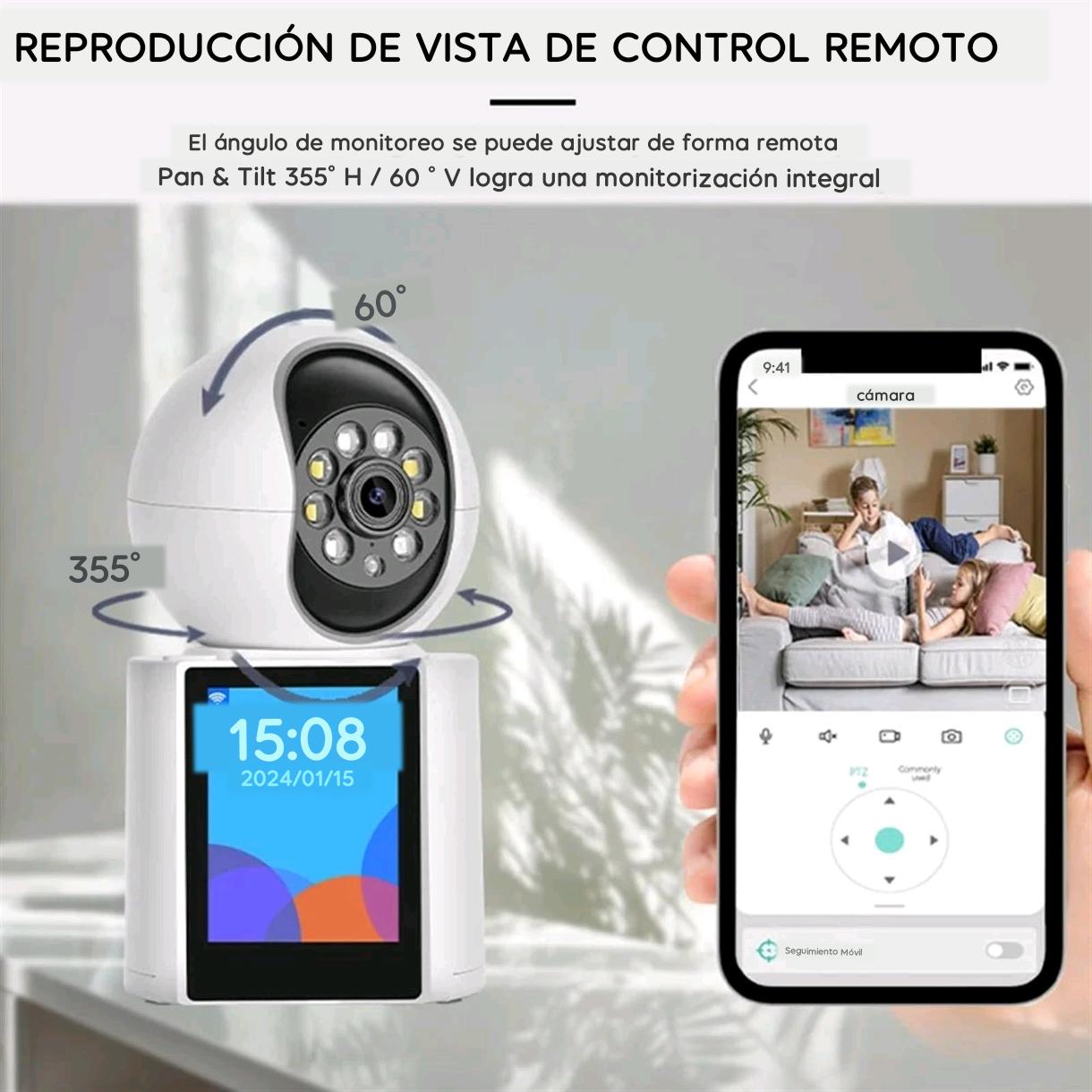 Camara Monitor Familiar Seguridad 360