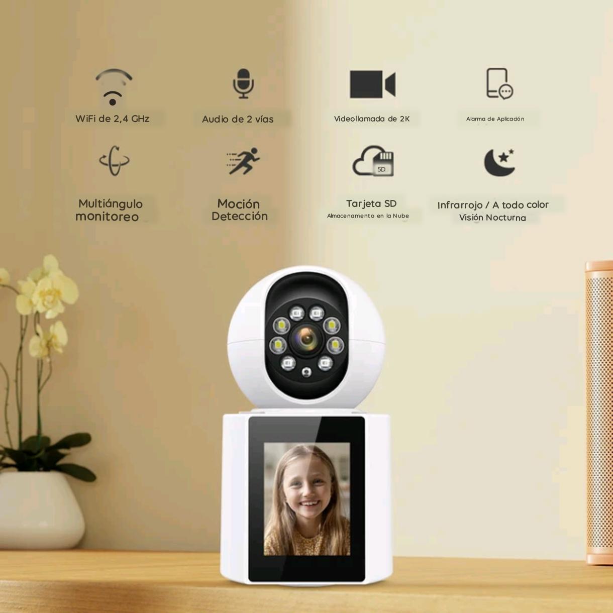 Camara Monitor Familiar Seguridad 360